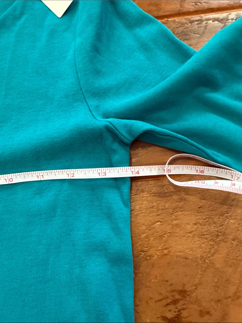 J. Crew Long Sleeve Crewneck Top in Teal Blue - Picture 5 of 5
